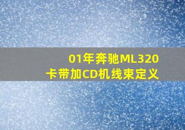 01年奔驰ML320卡带加CD机线束定义