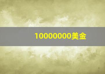 10000000美金