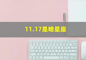 11.17是啥星座