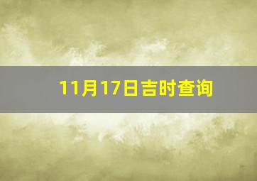 11月17日吉时查询