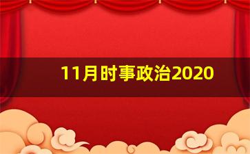 11月时事政治2020