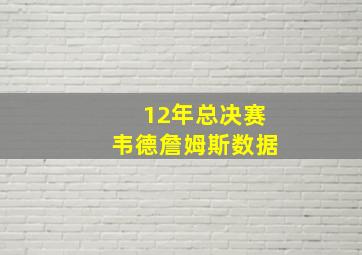 12年总决赛韦德詹姆斯数据