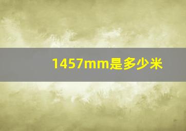 1457mm是多少米