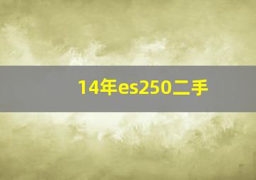 14年es250二手