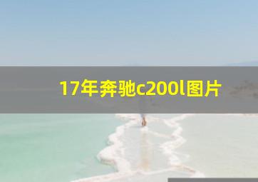 17年奔驰c200l图片