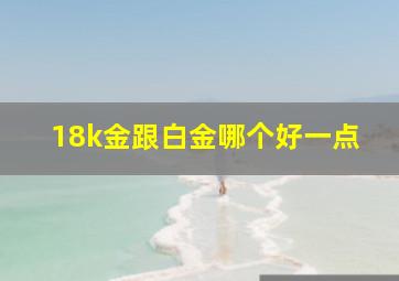 18k金跟白金哪个好一点