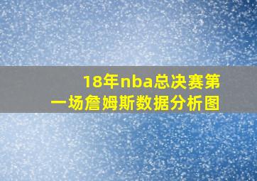 18年nba总决赛第一场詹姆斯数据分析图