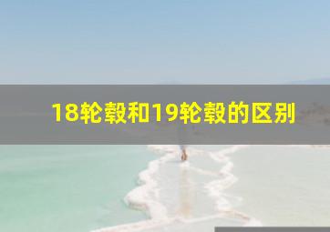 18轮毂和19轮毂的区别