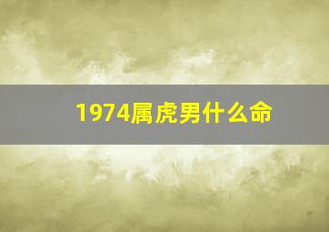 1974属虎男什么命