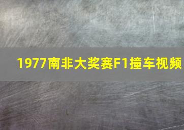 1977南非大奖赛F1撞车视频