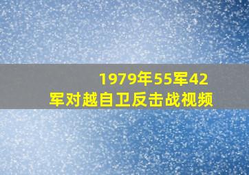 1979年55军42军对越自卫反击战视频