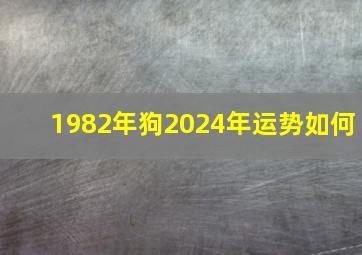 1982年狗2024年运势如何