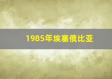 1985年埃塞俄比亚