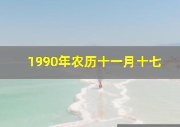 1990年农历十一月十七