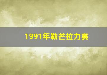 1991年勒芒拉力赛