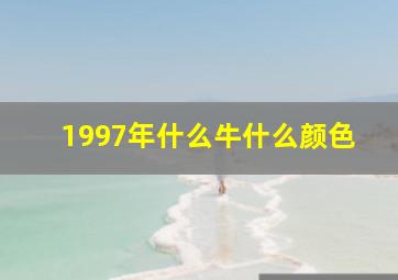 1997年什么牛什么颜色