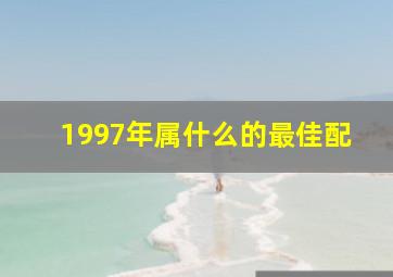 1997年属什么的最佳配