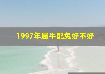 1997年属牛配兔好不好