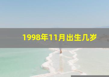 1998年11月出生几岁