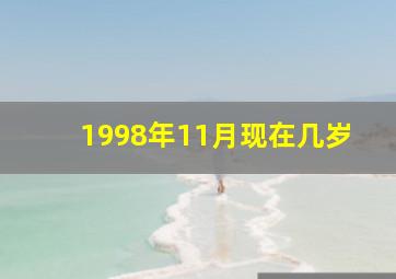 1998年11月现在几岁