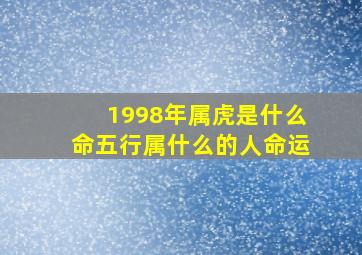 1998年属虎是什么命五行属什么的人命运