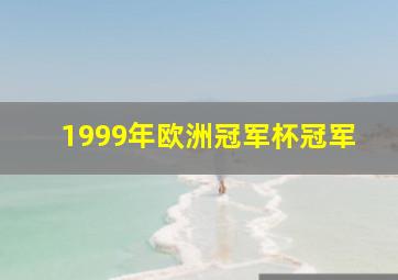 1999年欧洲冠军杯冠军