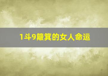 1斗9簸箕的女人命运