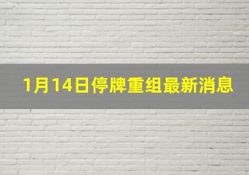 1月14日停牌重组最新消息