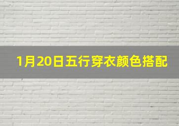 1月20日五行穿衣颜色搭配