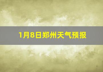 1月8日郑州天气预报