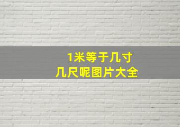 1米等于几寸几尺呢图片大全