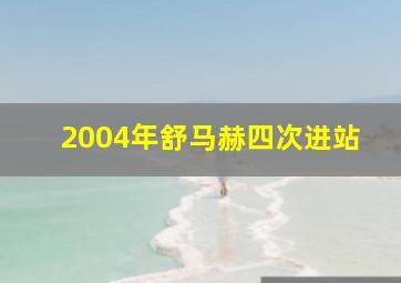 2004年舒马赫四次进站