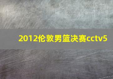 2012伦敦男篮决赛cctv5