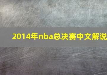 2014年nba总决赛中文解说