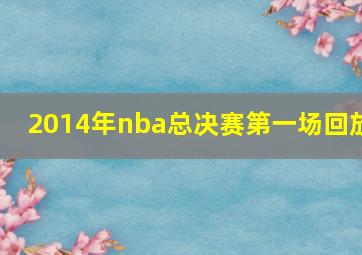 2014年nba总决赛第一场回放