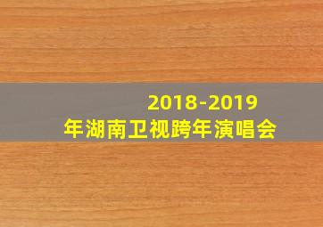 2018-2019年湖南卫视跨年演唱会