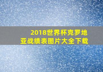 2018世界杯克罗地亚战绩表图片大全下载