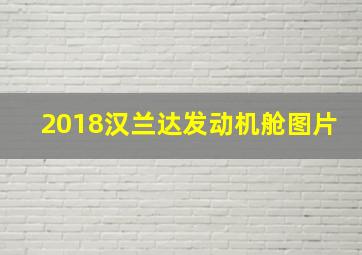 2018汉兰达发动机舱图片