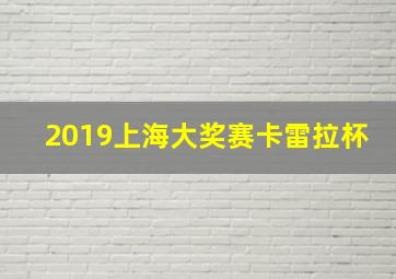 2019上海大奖赛卡雷拉杯