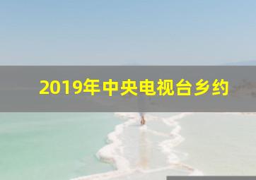 2019年中央电视台乡约