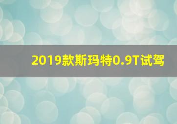 2019款斯玛特0.9T试驾