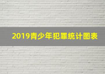 2019青少年犯罪统计图表