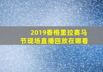 2019香格里拉赛马节现场直播回放在哪看