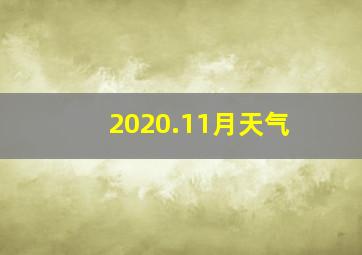 2020.11月天气