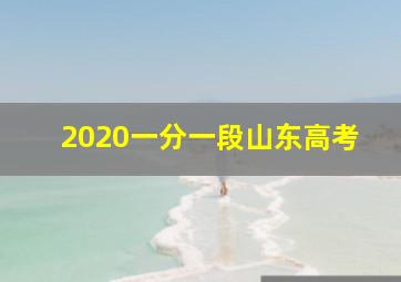 2020一分一段山东高考