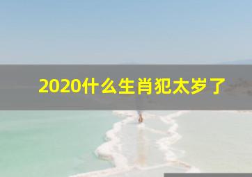 2020什么生肖犯太岁了