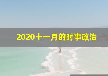 2020十一月的时事政治