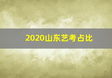 2020山东艺考占比