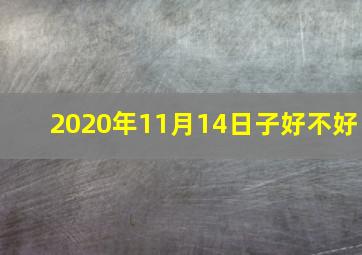 2020年11月14日子好不好