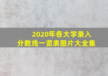 2020年各大学录入分数线一览表图片大全集